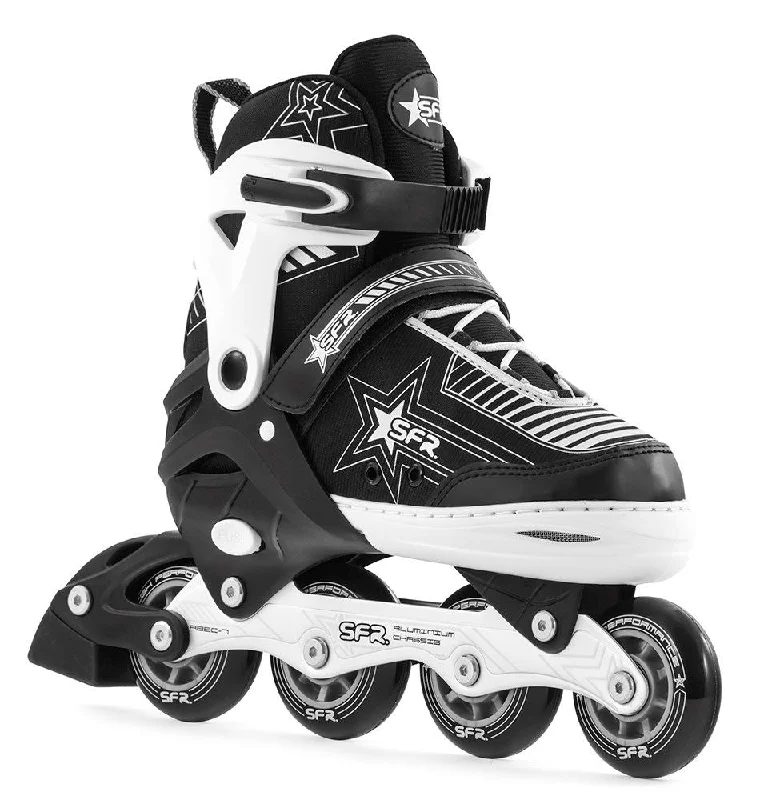 SFR Pulsar Adjustable Children's Inline Skates - Silver