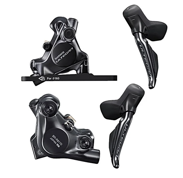 Shimano Ultegra ST-R8170 Di2 Hydraulic Disc Brake Dual Control Levers Shifters with Brake Calipers BR-R8170 2x12 Speed